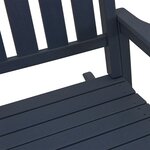 vidaXL Chaise à bascule bleu marine 70x92x108 cm HDPE
