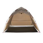 vidaXL Tente de pêche 4 personnes vert olive libération rapide
