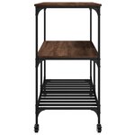 vidaXL Chariot de cuisine chêne marron 100x50x95 cm bois d'ingénierie