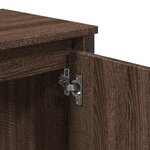 vidaXL Armoire lavabo de salle de bain chêne marron 60x35x60 cm