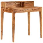 vidaXL Bureau avec tiroirs Bois massif 88 x 50 x 90 cm