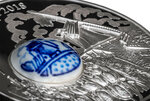 Pièce de monnaie en Argent 10 Dollars g 50 Millésime 2018 Royal Delft LAND OF WATER