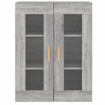 vidaXL Armoires murales 2 Pièces sonoma gris bois d'ingénierie