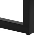 vidaXL Table console 120x35x76 cm Bois de récupération solide et acier