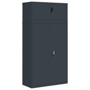 vidaXL Classeur anthracite 90x40x180 cm Acier