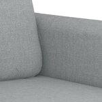 vidaXL Ensemble de canapés 2 Pièces avec coussins Gris clair Tissu