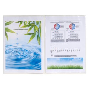 Sachet De 10 Étuis De Protection Doubles Polypropylène 12/100e - A4 - Cristal - Exacompta