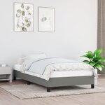 vidaXL Cadre de lit Gris foncé 80 x 200 cm Tissu