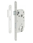 THIRARD - Boitier de serrure encastrable à cylindre pour porte d'entrée  axe 40mm  bouts ronds  blanc