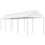 vidaXL Belvédère avec toit blanc 8 92x2 28x2 69 m polyéthylène