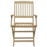 vidaXL Chaises pliables de jardin lot de 4 bois massif d'acacia