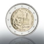 Pièce de monnaie 2 euro commémorative Vatican 2021 BU – Dante Alighieri