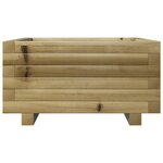 vidaXL Jardinière 50x50x26 5 cm bois de pin imprégné