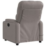 vidaXL Fauteuil de massage inclinable électrique Taupe Tissu