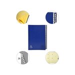 Trieur Rigide Ordonator Avec Cavaliers Plastiques Alphabétique 26 Compartiments De A À Z - Bleu - Exacompta