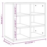 vidaXL Armoire à chaussures Chêne Sonoma 52 5x30x50 cm