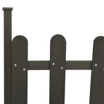 vidaXL Clôture à piquets avec poteaux 3 Pièces WPC 614x80 cm