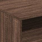 vidaXL Table basse avec lumières LED chêne marron 50x49x40 cm