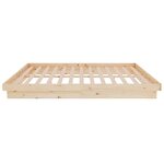 vidaXL Cadre de lit Bois massif 140x200 cm