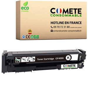 201X - 1 toner compatible avec HP 201X CF400X Noir - Entreprise française