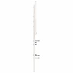 vidaXL Tête de lit blanc 120 cm bois massif de pin