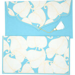 PAPERTREE NATURE Lot de 5 Enveloppes cadeau 19x10cm - Pastel Bleu