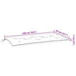 vidaXL Coussins de banc de jardin lot de 2 vert mélangé tissu