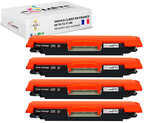 126a  - 4 toners compatibles noirs hp 126a ce310a/cf350a