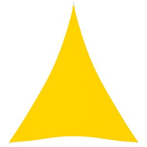 vidaXL Voile de parasol Tissu Oxford triangulaire 4x5x5 m Jaune
