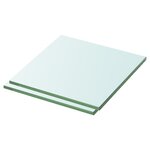 vidaXL Panneaux d'étagère 2 Pièces Verre Transparent 30 x 25 cm