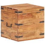 vidaXL Coffre 40x40x40 cm Bois d'acacia solide