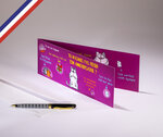 Carte double cha cha cha créée et imprimée en france sur papier certifié pefc - happy birthday