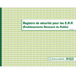 Registre de sécurité pour Etablissements Recevant du Public 24x32cm 20 Pages EXACOMPTA