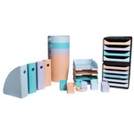 Porte-revues Mag-cube Aquarel - Bleu Pastel - X 6 - Exacompta