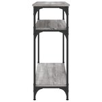 vidaXL Table console sonoma gris 75x29x75 cm bois d'ingénierie