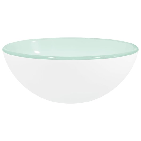 vidaXL Lavabo Verre trempé 30x12 cm Blanc