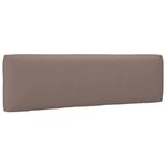 vidaXL Canapé central palette de jardin Blanc Bois de pin imprégné