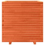 vidaXL Jardinière cire marron 70x70x72 cm bois de pin massif