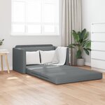 vidaXL Canapé Lit Sol 2-en-1 Gris Anthracite 124x71x78 cm Tissu