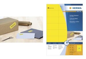 Étiquettes superprint, 105 x 148 mm, sans bord, vert, 100 feuilles a4 herma