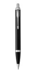 PARKER IM Stylo bille  laque noire  recharge bleue pointe moyenne  Coffret cadeau