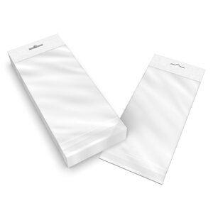 Lot de 200 230x120 mm sac transparent cellophane avec dispositif d'accrochage en rayon - 200