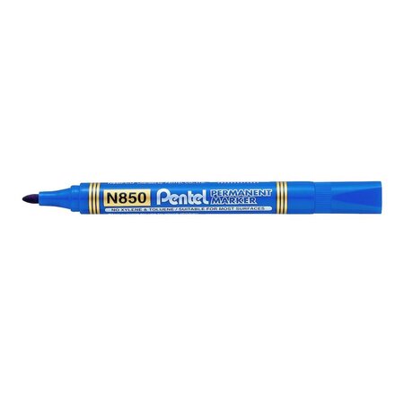 Marqueur permanent nc850 pointe conique bleu x 12 pentel