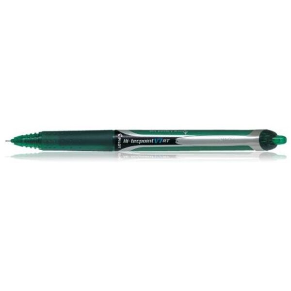 Stylo Roller à encre Rétractable Hi-Tecpoint V7 RT Trait 0,5 mm Vert PILOT