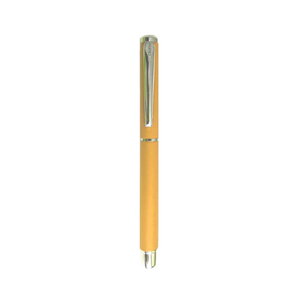 Stylo plume cristo 13 x 1.1 cm - corps métal - pointe iridium - jaune