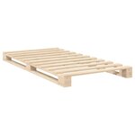 vidaXL Cadre de lit et tête de lit 100x200 cm bois de pin massif