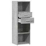vidaXL Buffet haut sonoma gris 40x42 5x124 cm bois d'ingénierie