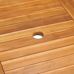 vidaXL Ensemble à manger de jardin 7 Pièces coussins Bois de teck massif