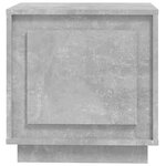 vidaXL Table de chevet gris béton 44x35x45 cm bois d'ingénierie