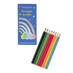 8 Crayons De Couleur Arc-en-ciel - Draeger paris